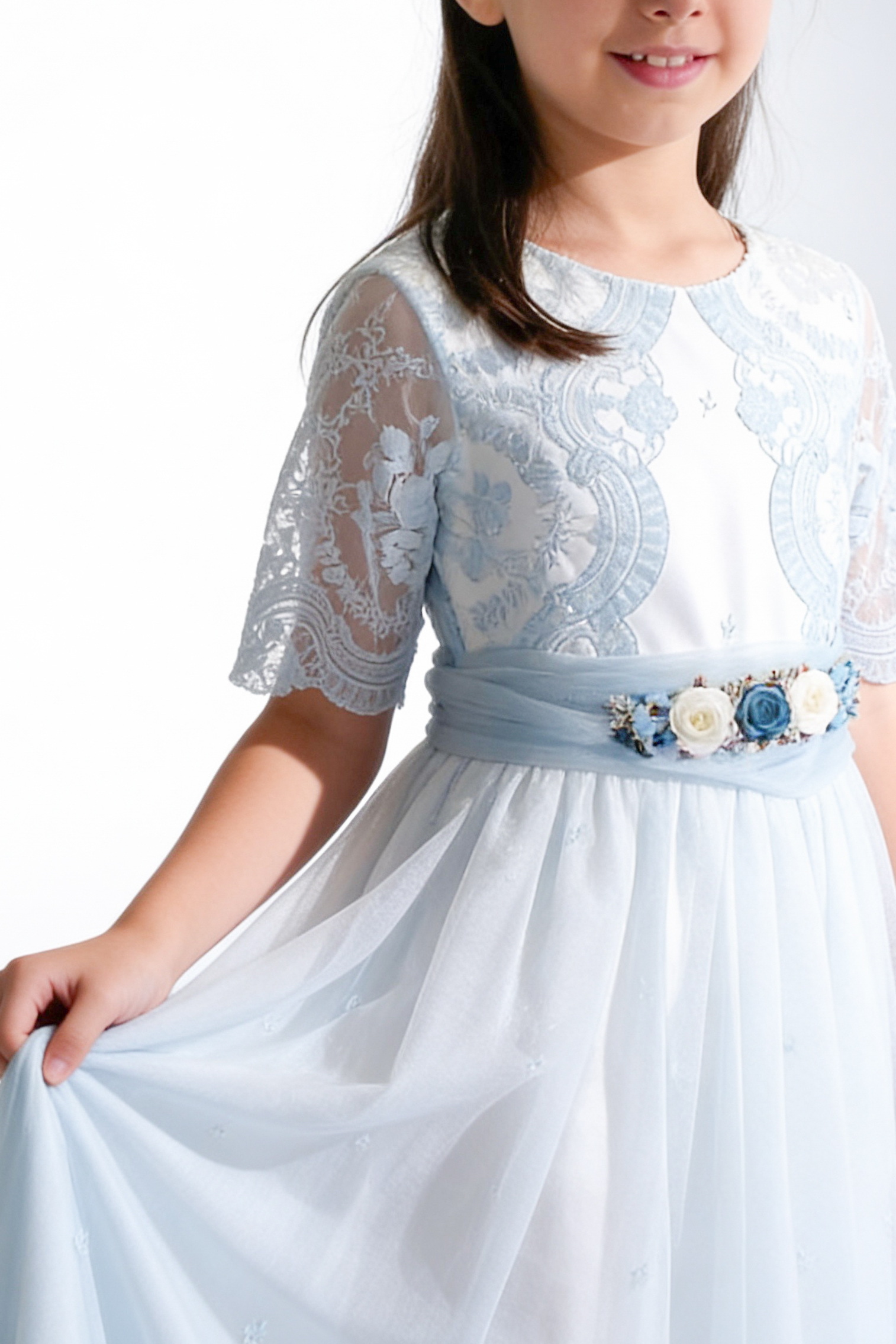 Vestido de Comunión LO216 - ( última talla ) - - Imagen 4